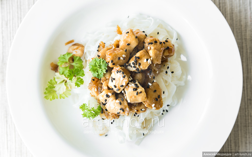 Бархатная курица по-китайски