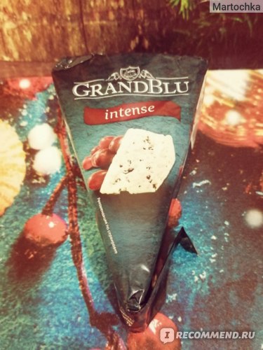 Сыр GrandBlu Фасованный с голубой плесенью Intense фото
