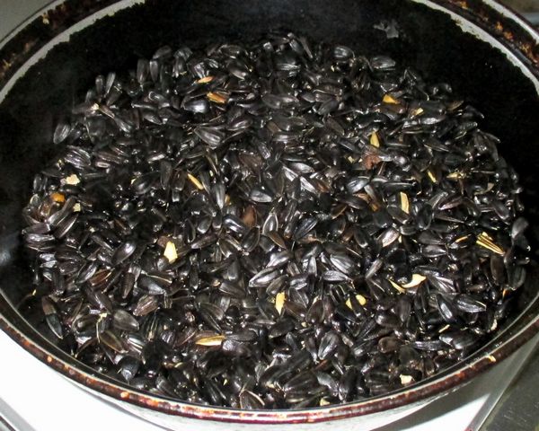 Обжаривание семечек
