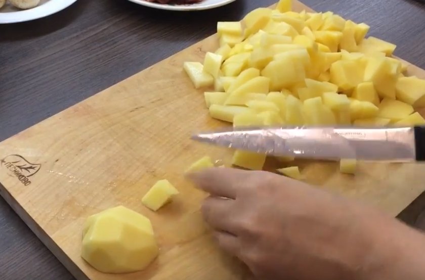 С курицей и овощами 