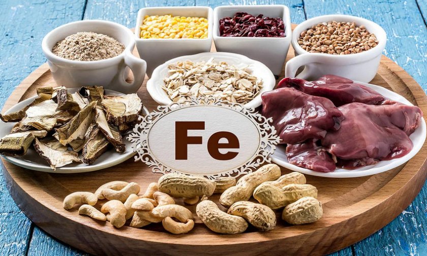 Продукты богатые железом