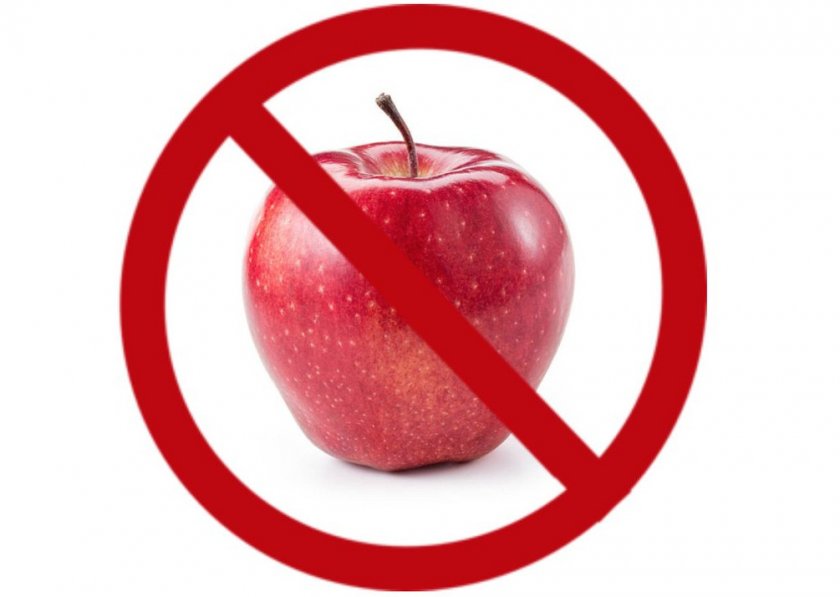 Противопоказания к употреблению яблок