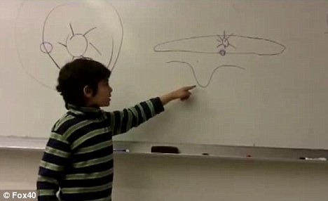 Genius: Seen before one class, the 9-year-old boy is described by one geology professor as being at the top of the class, to initial intimidation from other students