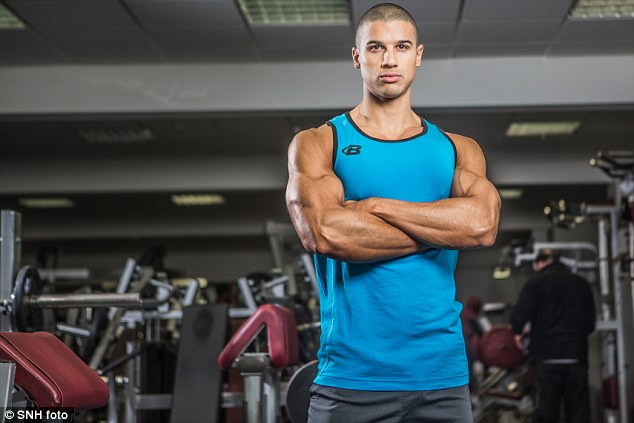 Lee Constantinou , body transformation coach and bodybuilding.com athlete, pictured, advises performing gentle movements or cardiovascular exercise to again increase blood flow around your body and deliver nutrients to the muscles you worked