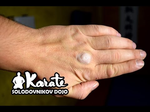 Железная рука / Набивка рук на макиваре кекусинкай карате / Gasket hands on the makiwara kyokushin