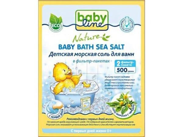 Морская соль для ванн BabyLine для детей с рождения