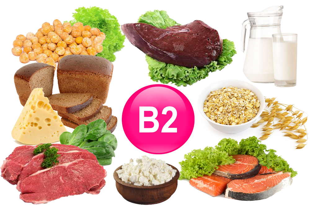 в каких продуктах витамин B2