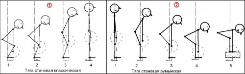 румынская тяга 