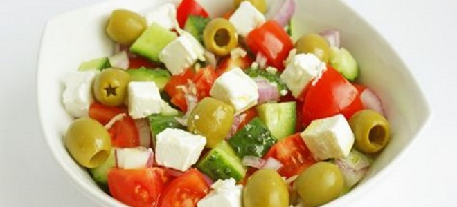 греческий салат с оливками рецепт