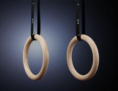 кольца гимнастические деревянные